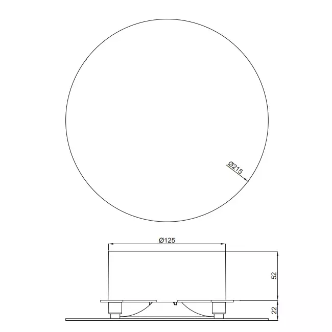 Duco Vent Design abgerundet AK Abluft und Zuluft