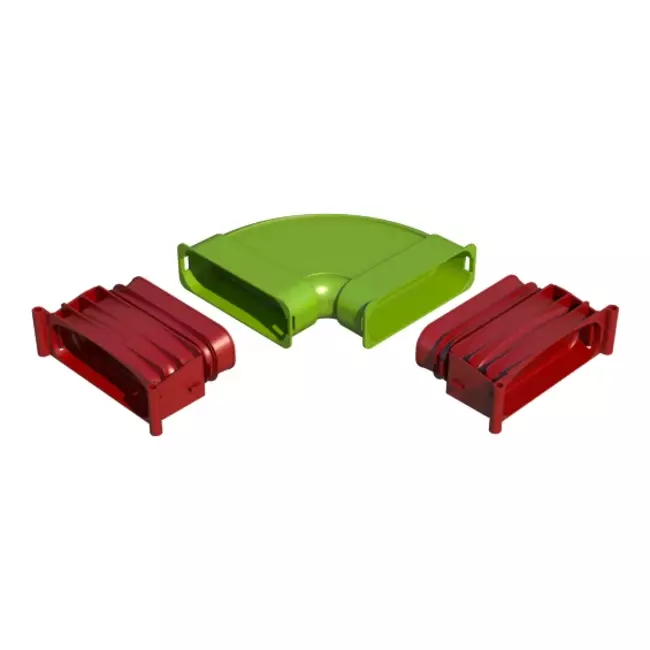 Ubbink Air Excellent 45SC Bausatz Krümmer horizontal