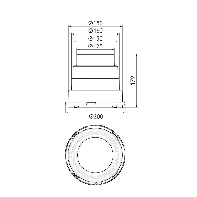 Ubbink Air Excellent DBOX Mehrfachadapter 125-150-160-180