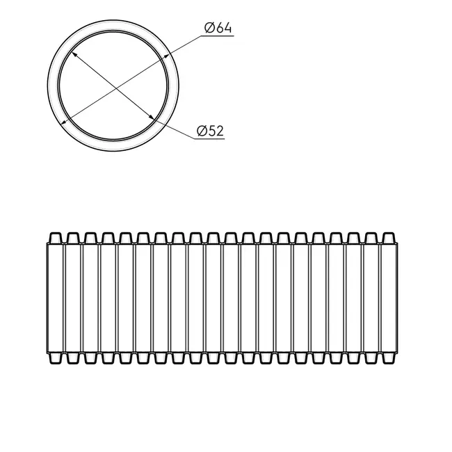 Ubbink Air Excellent 50m 23C flexibel 63 52 antimikrobiell