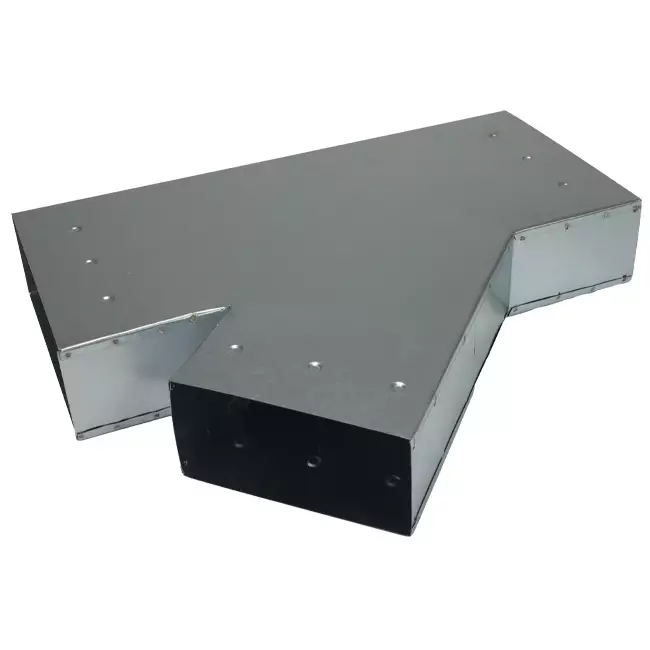 T-Stück 45 Grad 220x80 mm - 170x80 mm für Rohrleitungen