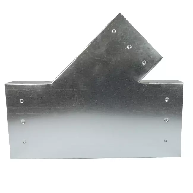 T-Stück 45 Grad 220x80 mm - 170x80 mm für Rohrleitungen
