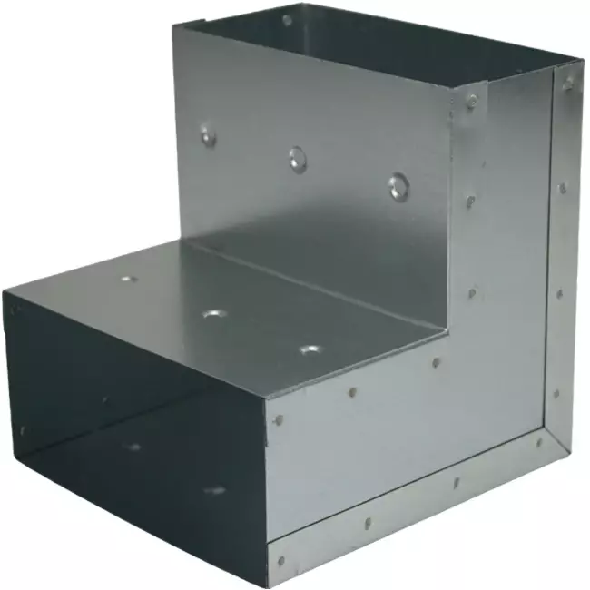 Biegung 90 Grad 170x80 mm vertikal für Gießrinne