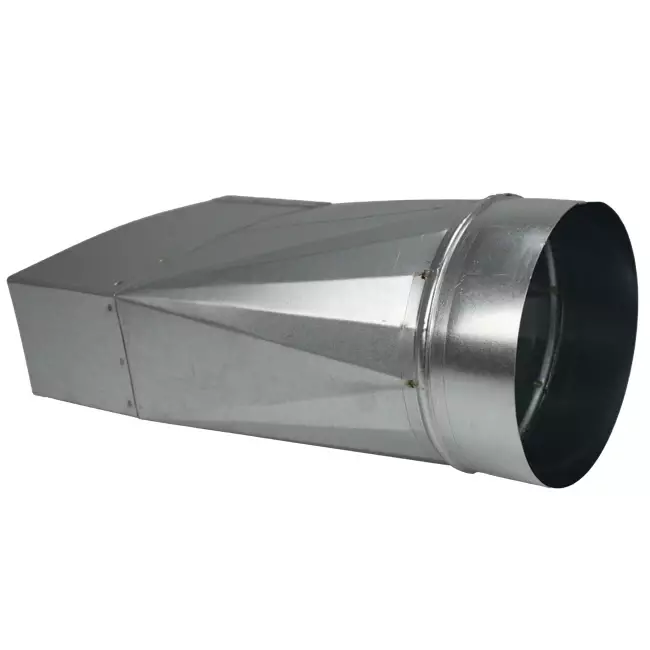 Adapter 170x80 mm auf 160 mm Durchmesser für Rohrleitungen