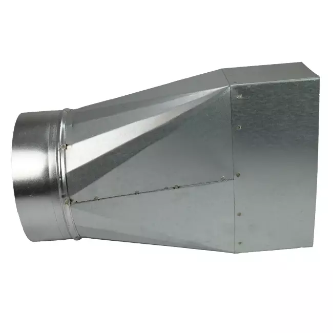 Adapter 170x80 mm auf 160 mm Durchmesser für Rohrleitungen