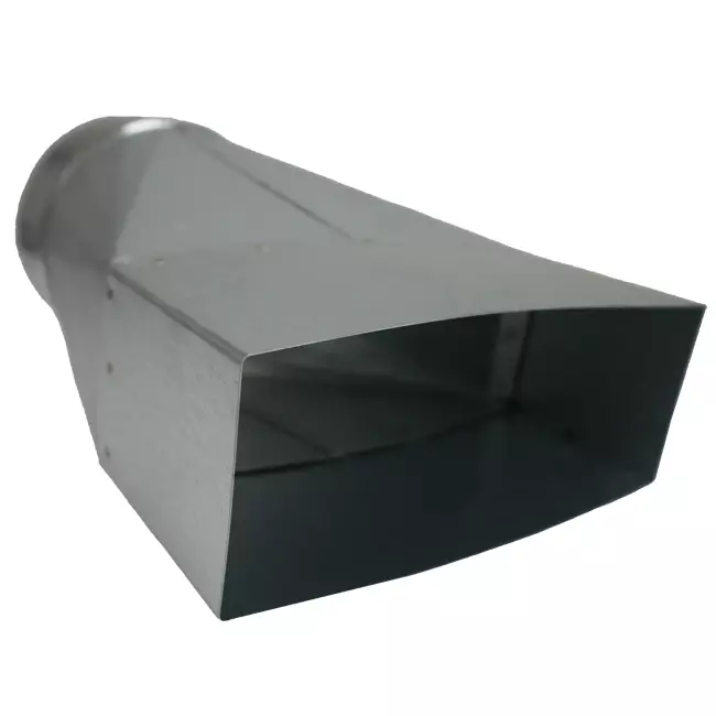 Adapter 170x80 mm auf 160 mm Durchmesser für Rohrleitungen