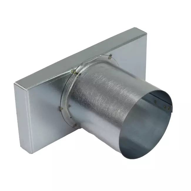 Deckel 170x80 mm mit Anschlussdurchmesser 80 mm für Abgasrohr