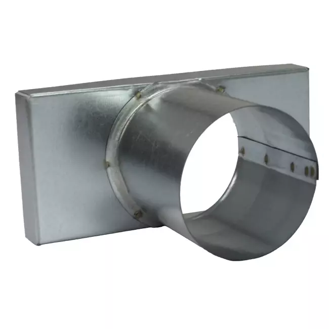 Deckel 170x80 mm mit Anschlussdurchmesser 80 mm für Abgasrohr