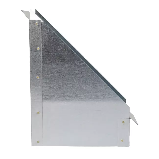 Seitlicher Anschluss 170x80 mm 45 Grad für Rohrleitungen