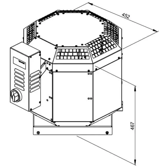 Dachventilator Gastro energieeffizient - DVN 225 EC 30