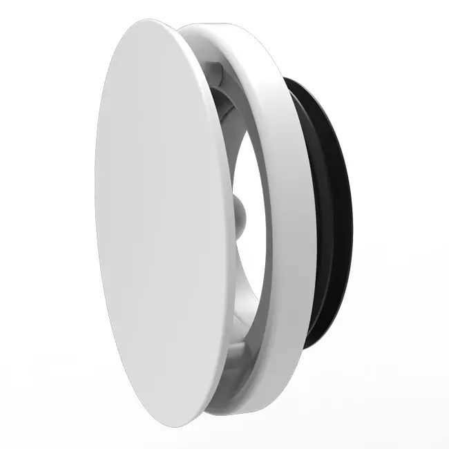 Vent-Axia Uniflexplus RV 100 mm verstellbares Zu- und Ablaufventil - weiß