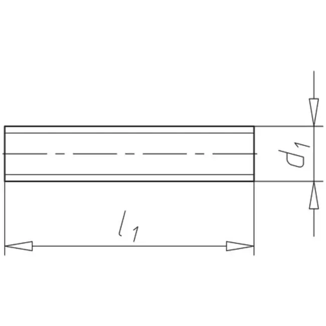 Gewindestangenstück M8 x 20mm (100 Stück)