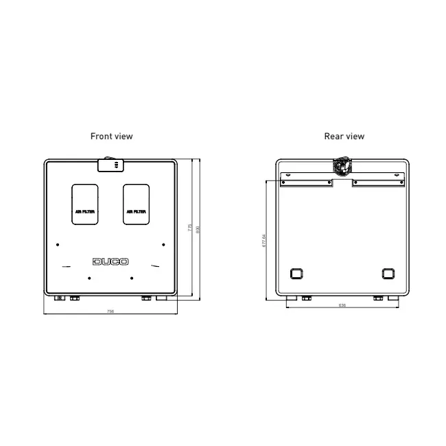 Duco WRG-Gerät DucoBox Energy Comfort D400