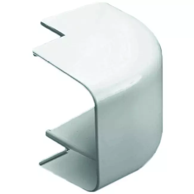 Climaplus-Klimakanal Abgewinkelter Flachbogen 3530 RAL 9010 WEISS