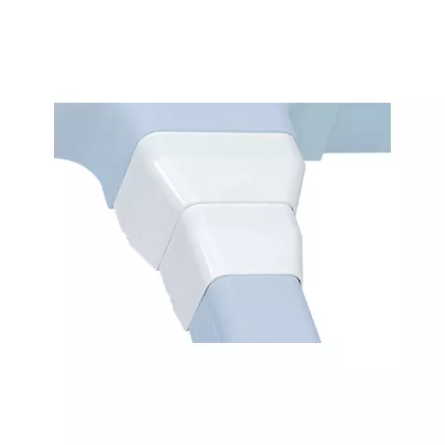 Climaplus Klimakanal Reduzierstück von 125x75 auf 90x65mm RAL9010 WEISS