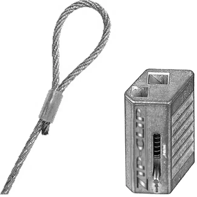 Zip Clip selbstverriegelndes Aufhängekabel 3 Meter 50KG