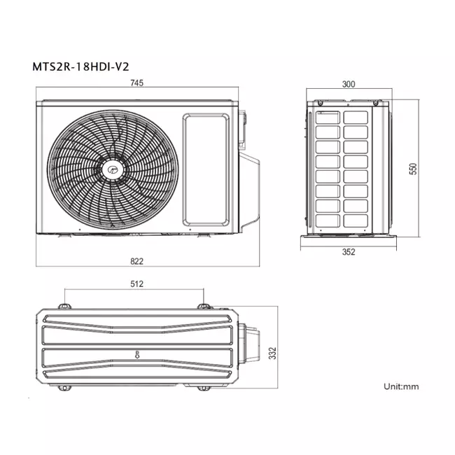 Tosot by GREE Multi Split (2) Klimaanlage Außengerät R32 5,2 kW