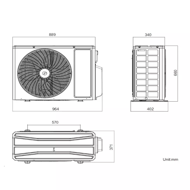Tosot by GREE Multi Split (4) Klimaanlage Außengerät R32 8,0 kW