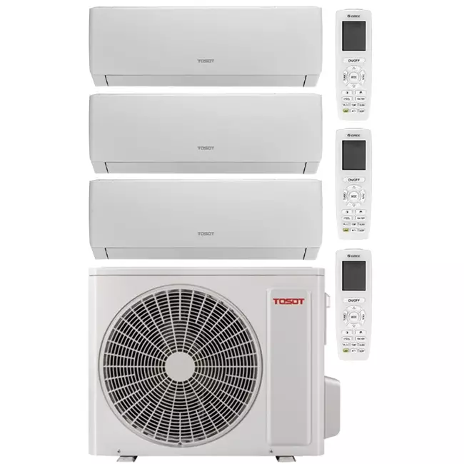 Tosot PULAR Multi Split (3) Klimaanlage Inverter 121212P R32 3x 3,2 kW Set