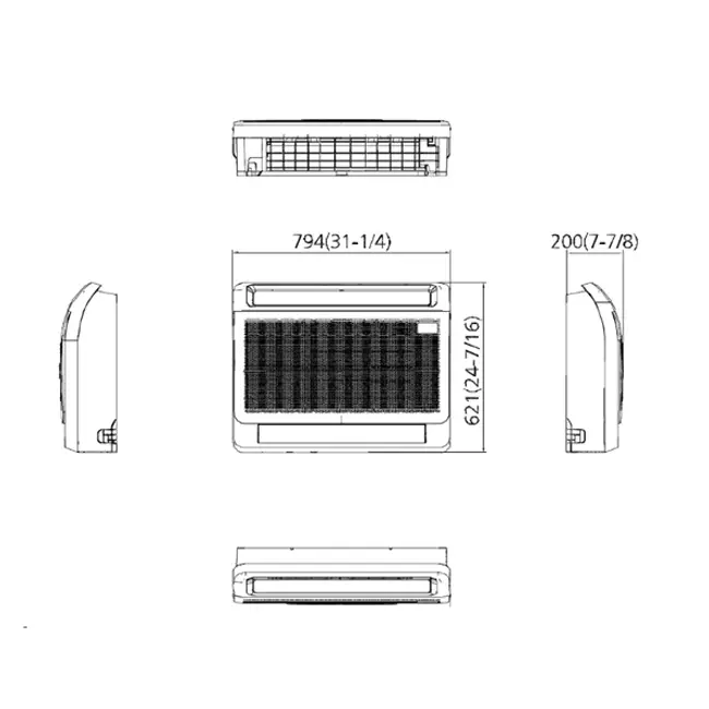 MaxiCool Klimaanlage Konsole Innengerät Inverter 5,0 kW R32 (WLAN)