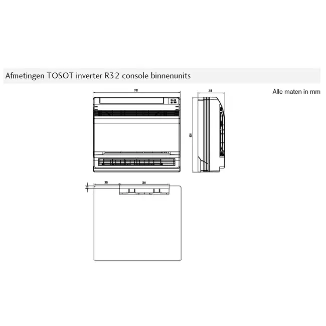Tosot CONSOLE by GREE Inverter Klimaanlage R32 5,2 kW Set