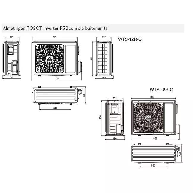 Tosot CONSOLE by GREE Inverter Klimaanlage R32 5,2 kW Set