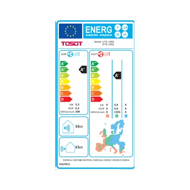Tosot by GREE Klimaanlage Innengerät Multi-Kanal R32 5.0 kW