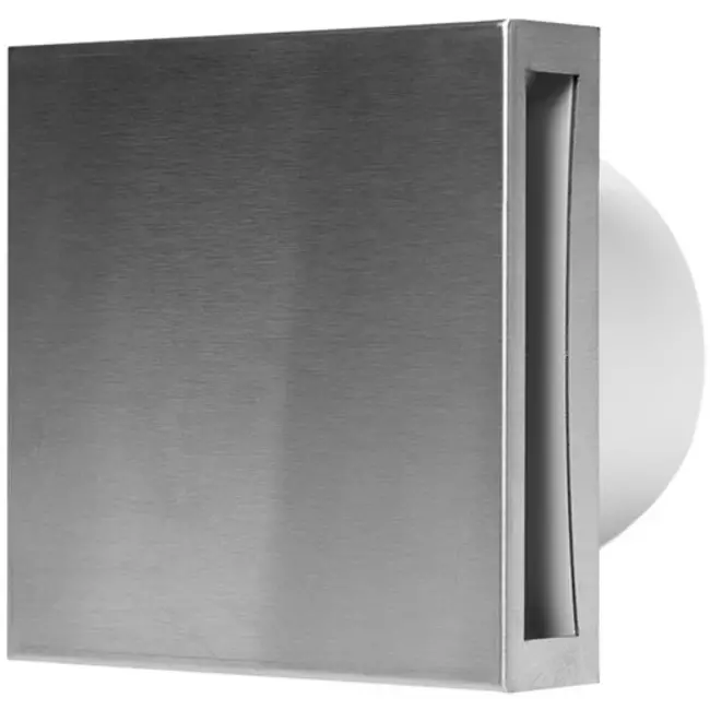 Badlüfter Ø 100mm Edelstahl mit timer und Feuchtigkeitssensor - Design EET100HTi