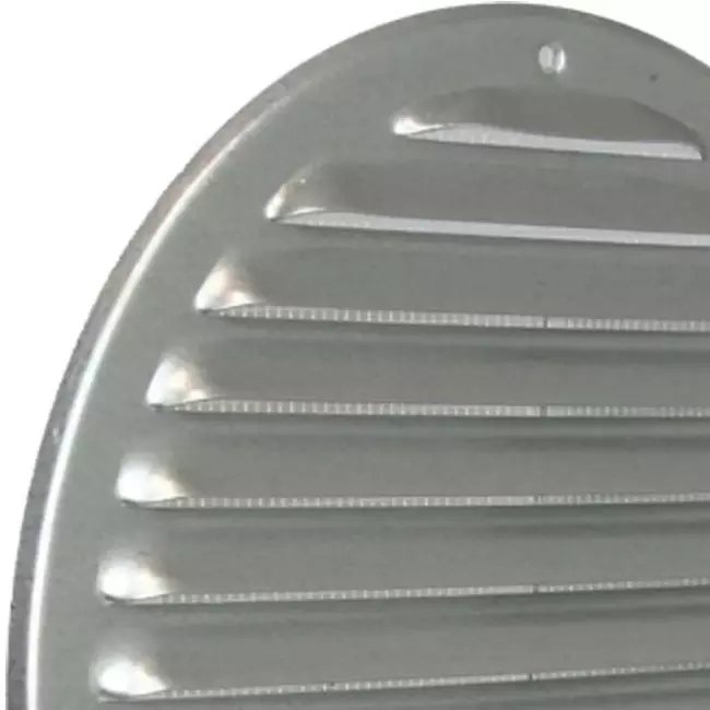 Lüftungsgitter Metall rund Zink Ø200mm MR200ZN