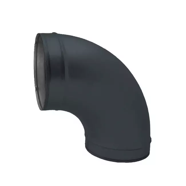 Wickelfalz Bogen 90° Ø 125mm - maßgeschneidert RAL7016