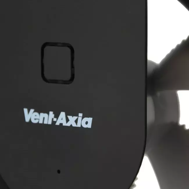 Badezimmerventilator Svara mit Timer, Feuchtigkeits- und Lichtsensor, 100–125 mm (App-gesteuert), SCHWARZ
