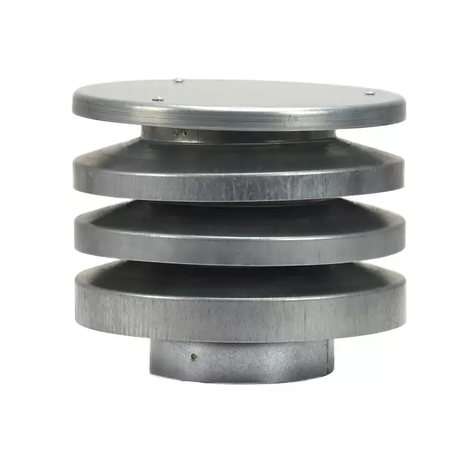 Runde Zufuhr/Abluft dachhaube mit Segmenten Ø125 mm