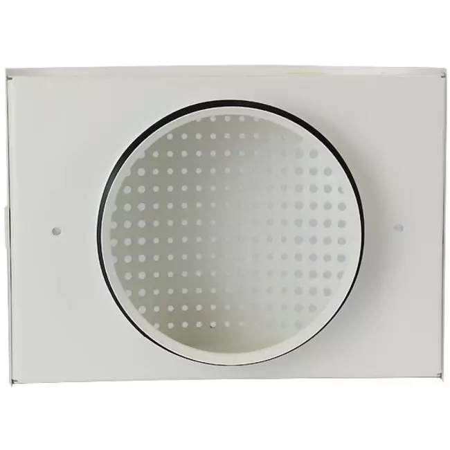 Lüftungseinlassventil Ø 125 mm mit perforierter Abdeckung für Wandmontage WEISS - DTQA125