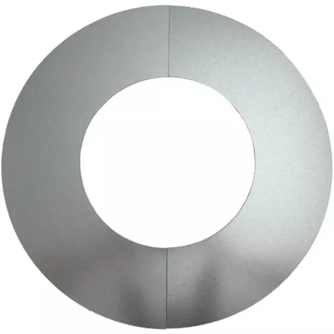 Abdeckrosette Ø 125 mm sendz. verzinkt (2 Teile)