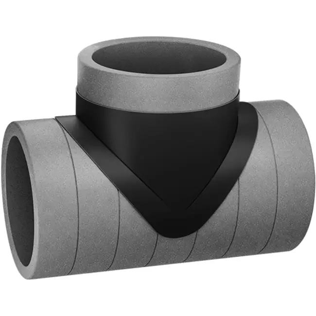 Isoliertes T-Stück EPS Durchmesser 125mm