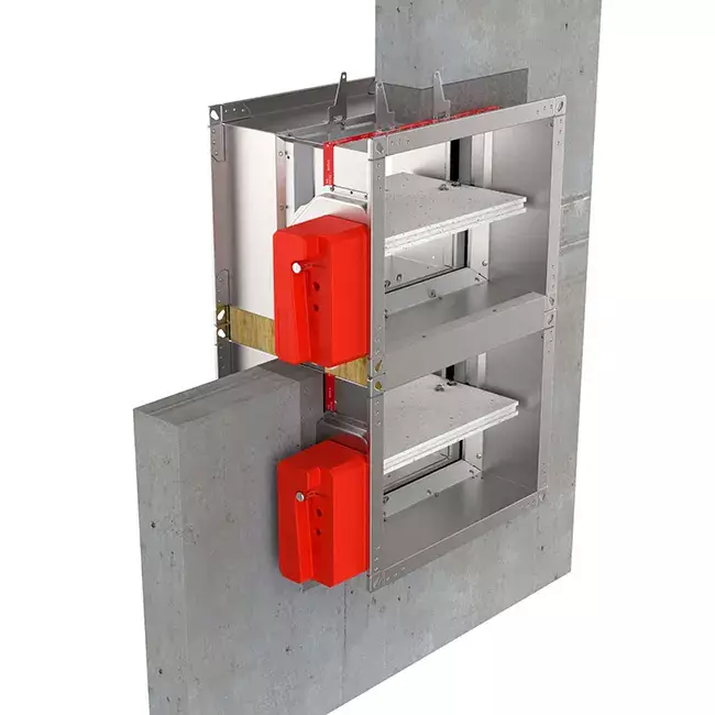 Brandschutzklappe rechteckig Handbetrieb - E-FD25 200x200 R