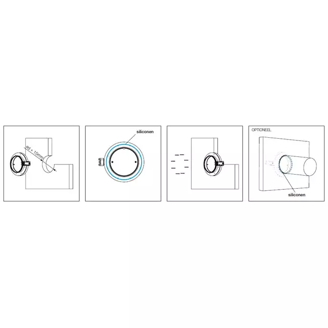 Brandschutzklappe rund kompakt 100 mm Servomotor 230V - E-FDC DD M230 D100