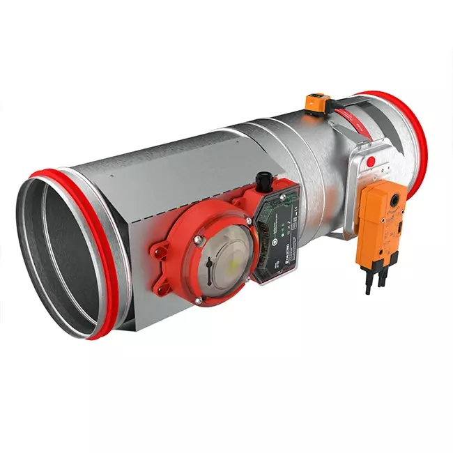 Rauchmelder 24V für runde Brandschutzklappe 125 mm - E-FDC A SSA D125 24