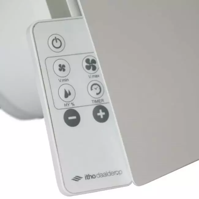 Badlüfter Ø100 mm- weiß mit Timer, Feuchtigkeitssensor und Fernbedienung BTV-ssst Supreme