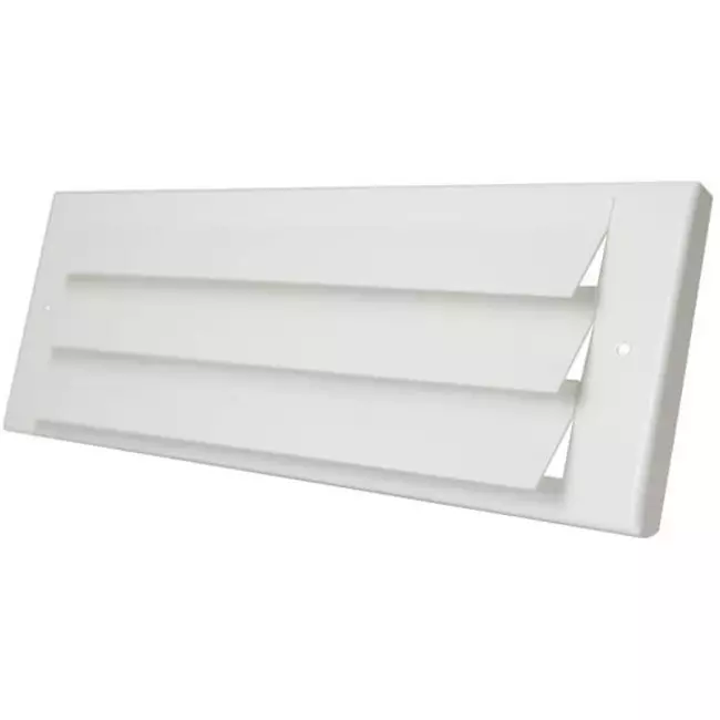 Außenwandgitter für Oberflächenmontage 300mm x 100mm WEISS