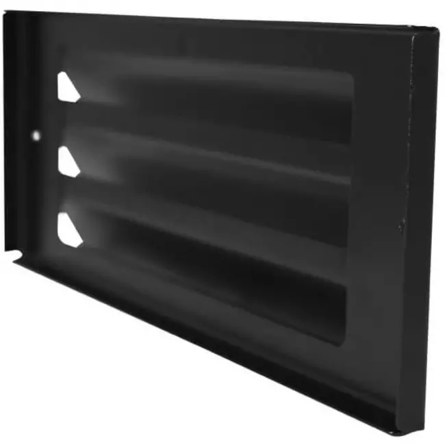 Außenwandgitter für Aufputzmontage 300mm x 100mm SCHWARZ