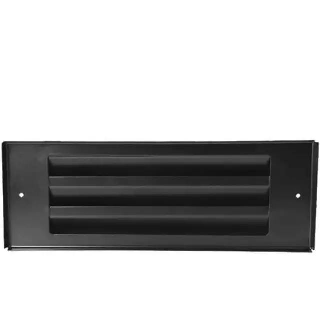 Außenwandgitter für Aufputzmontage 300mm x 100mm SCHWARZ