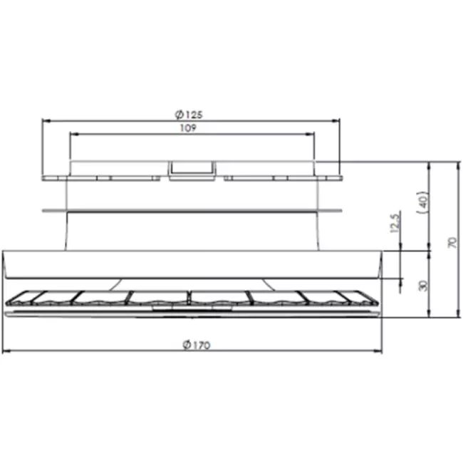 Zufuhrventil mit Durchmesser &Oslash125mm - S125