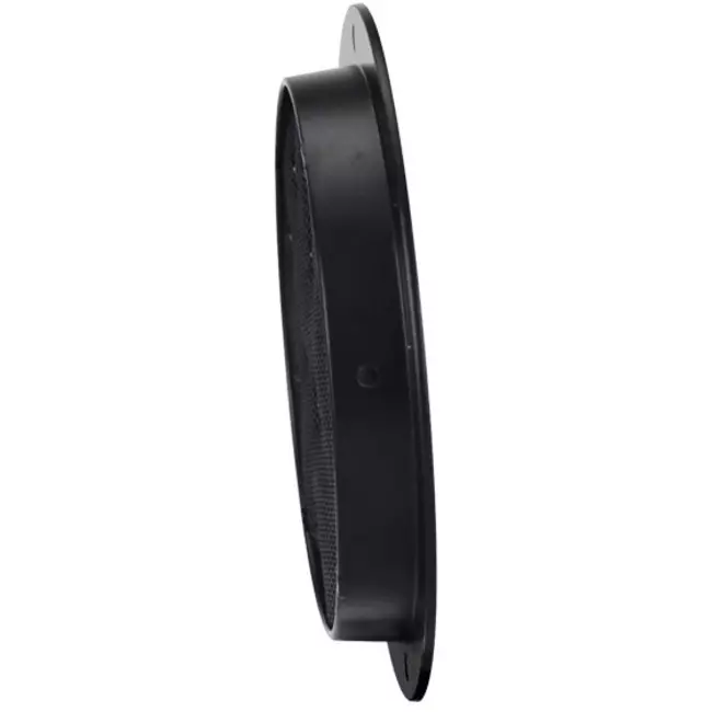 Aluminium Außenluft Mauer/Wand-gitter rund-Ø 100mm-schwarz