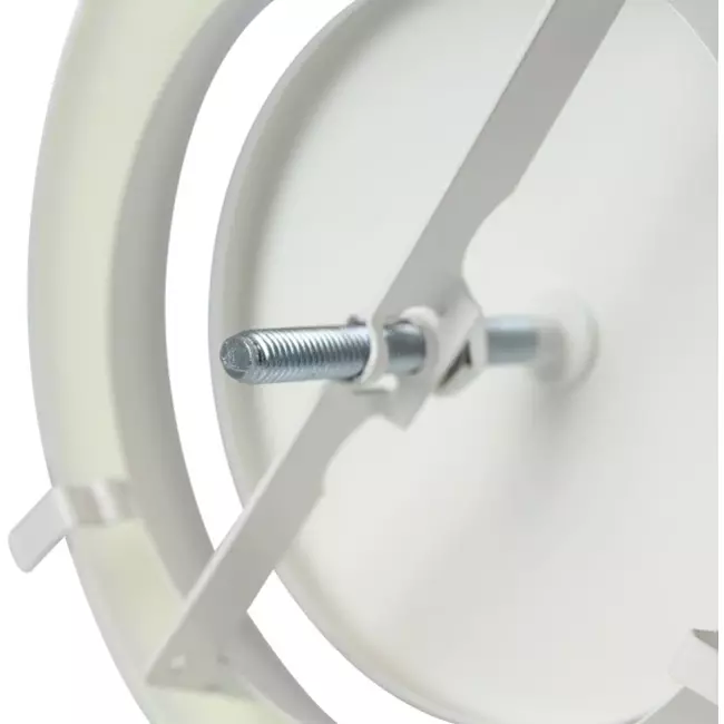 Tellerventil Metall Ø 200 mm RAL 9010 mit Klemmfedern (DVSC200)