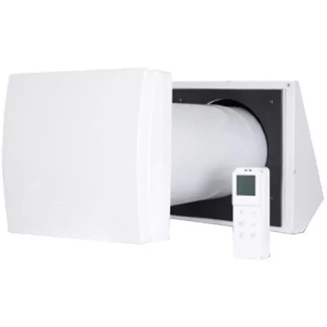 Dezentrale WRG-Lüftungsanlage HRU Wand Ø150 mit Fernbedienung - 60 m³/h - HRU-WALL-RC-150-60-PEG