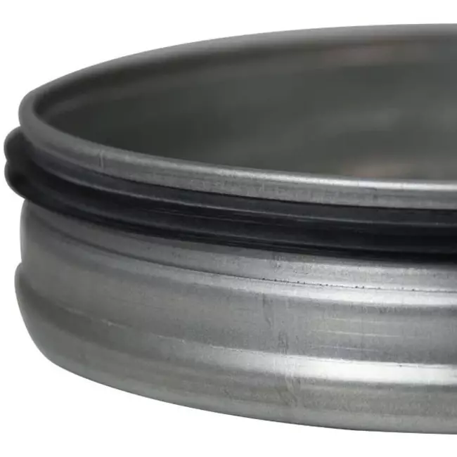 Wickelfalz Enddeckel Ø 150mm für Wickelrohr - Galvanisiert