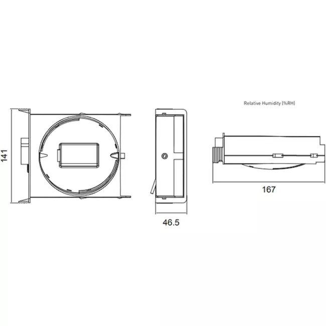 Duco Focus CO2-Regelventil 30m3/h (Schlafzimmer)