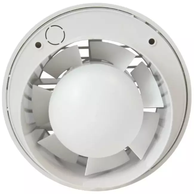 Badlüfter Ø 100 mm Mit Feuchtigkeitssensor und timer Weiß rund - EA100HT