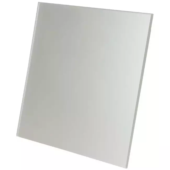 Badlüfter Ø 100 mm  mit Timer und Feuchtigkeitssensor - Glasfront satiniert silber